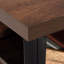 Huche avec porte barrister, finition brune