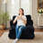 2-Pack Corduroy Convertible Sofa Bed - Foldable Lazy Couch With Cushion For Living Room-116988439