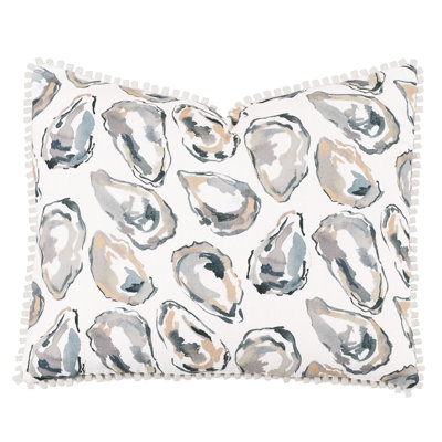 Cotton Blend Reversible Throw Pillow