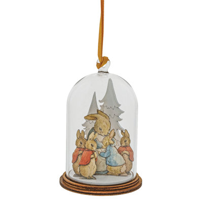 9cm Glass Hanging Figurine Ornament