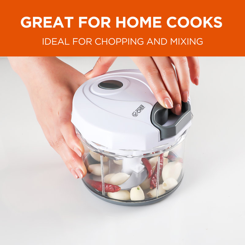 COMMERCIAL CHEF Food Chopper,Veggie Chopper with Stainless Steel Blades