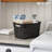  10 Qt Decorative Storage Basket, Medium Home Organizer, Black-1898346779-1912595701