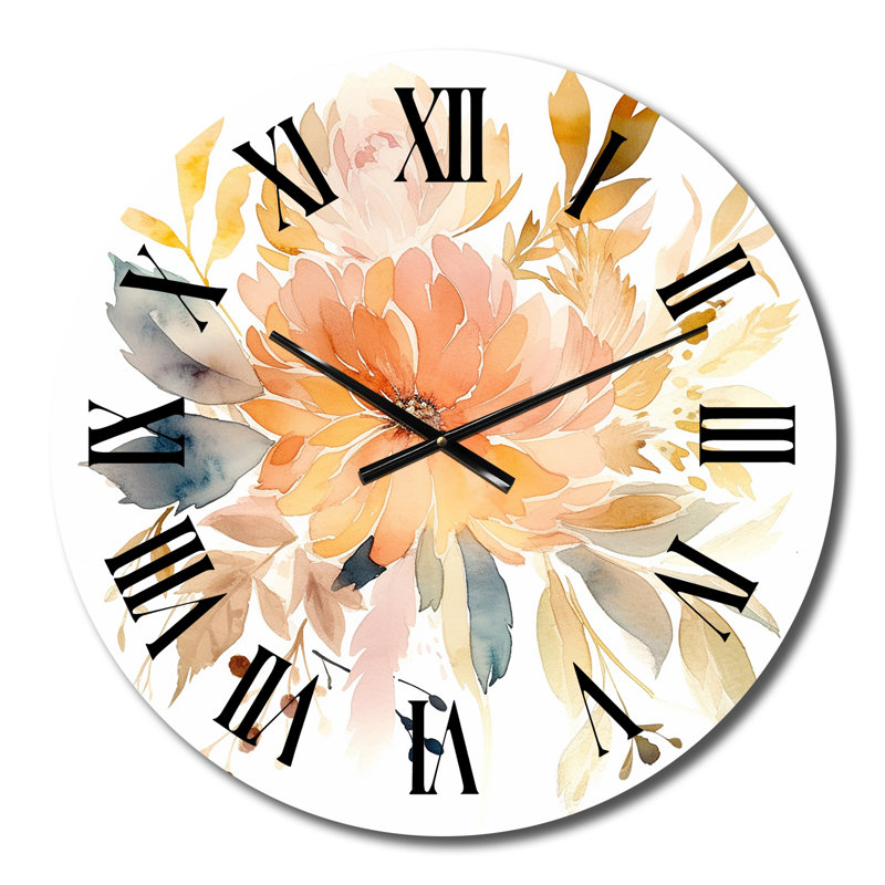 Myrton - Wildflowers Wall Clock, Petit