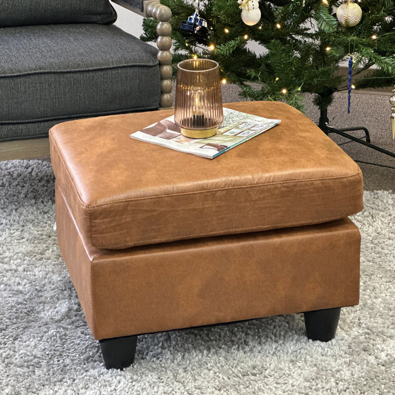 Repose-pieds polyvalent en similicuir pour salon, vestibule et chambre à coucher