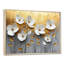 Fleurs blanches et dorées, forme pure de marbre II - coquelicot, art mural-1735497444-1735497446-1735497447