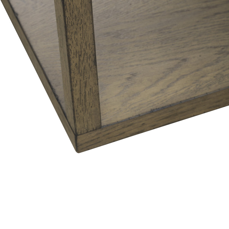 Table basse Tiznit avec inserts en verre et roulettes