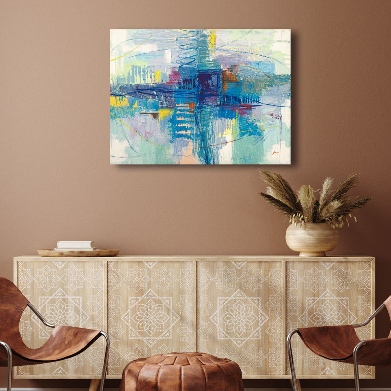 3LA6502 At Night On The Sea by Lucas - Wrapped Canvas Painting, 70cm H x 100cm W x 4cm D