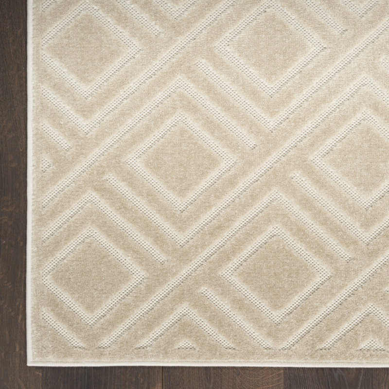 Tapis d'intérieur moderne Ebern Designs Garp Beige, Rectangle 6 pi 7 po x 9 pi 2 po