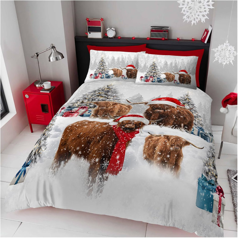 Polyester Duvet Cover Set with Pillowcases, Single Duvet Cover + 1 Standard Pillowcase