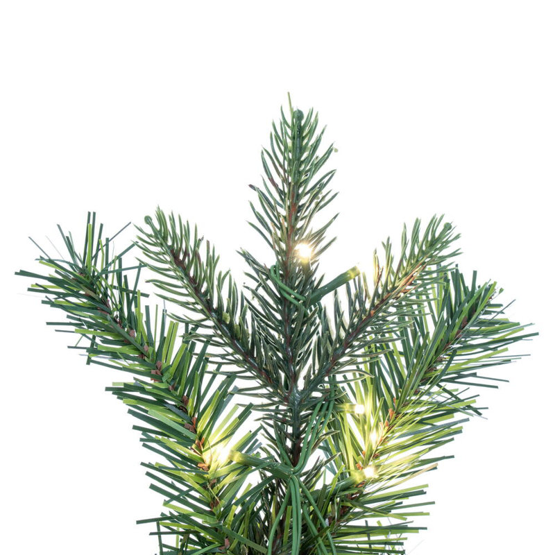 Couronne lumineuse en mélange de PVC et PE Ghadimi, L 30 po x H 30 po, Vert