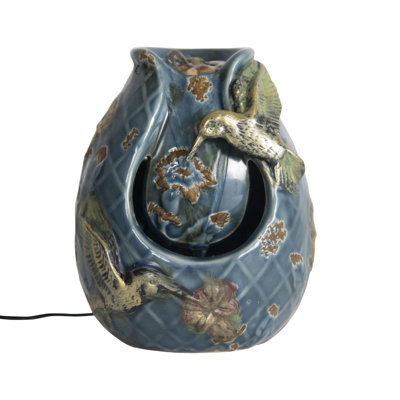 Fontaine à colibris en pierre Lougru
