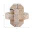 Usko Gorda Small Crackle Travertine Knot, Ivory/Tan-107086716