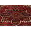 Tapis rouge rétro traditionnel 9 x 11