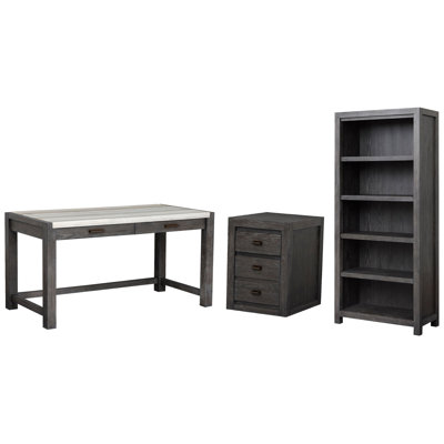 Bureau d'écriture avec bibliothèque et classeur mobile