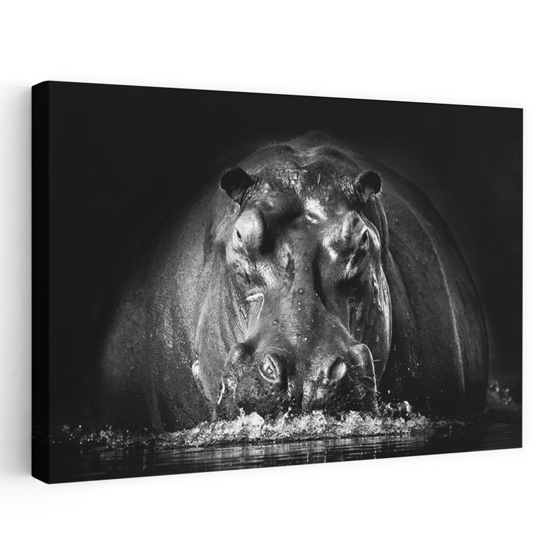 Art contemporain animal contemporain dramatique, H 32 po x l 48 po