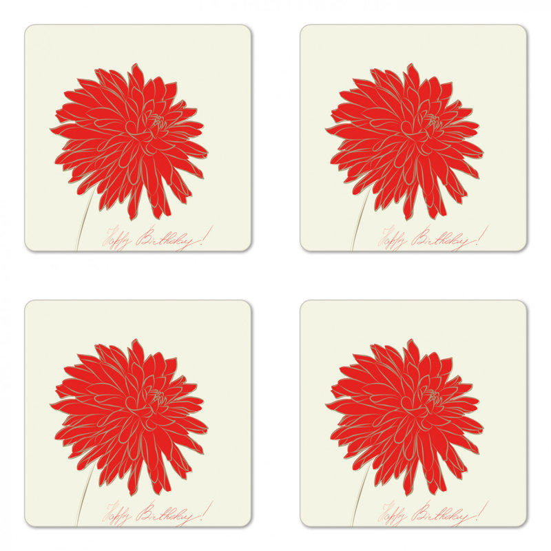 Sous-verre dahlia