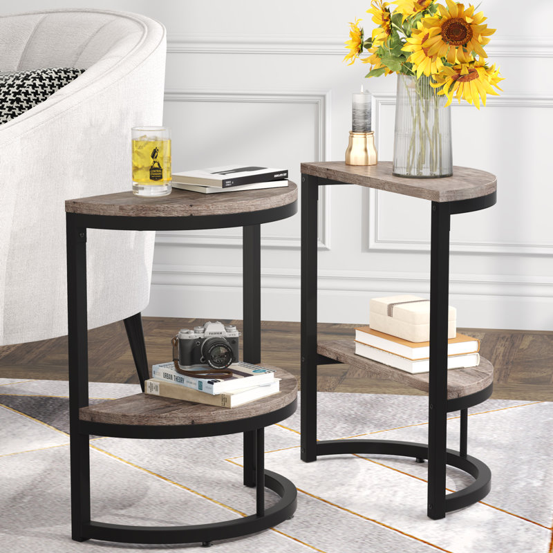 Adasha End Table Set, Grey