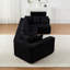 Canapé modulaire extra large en L à assise profonde en tissu chenille modulaire avec 11 coussins inclinables incurvés sur le plancher sans assemblage requis-1780793096