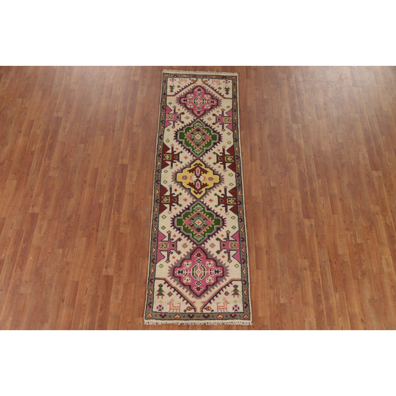 Tapis de couloir oriental géométrique 3x8