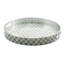 Sterling Check® Lacquer Round Tray