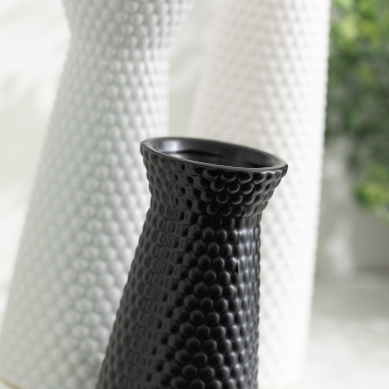 Ensemble de vases de table Luxor, Blanc / Gris / Noir