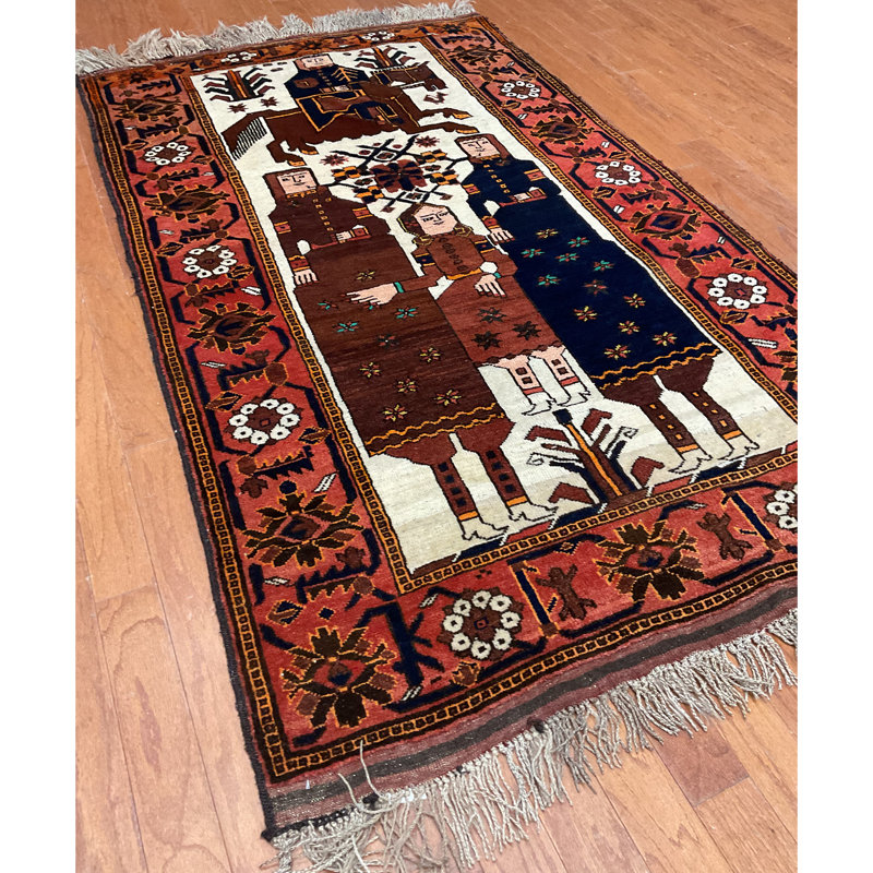  Tapis en laine Balouchi fait à la main