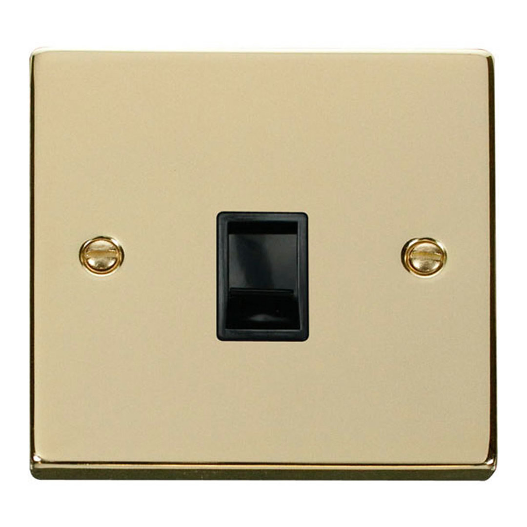 Polished Brass Rj11 Socket