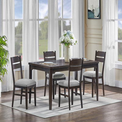 Mobilier en bois rembourré 5 pièces