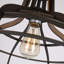 Mini-luminaire suspendu en bois à 1 lumière Dengler