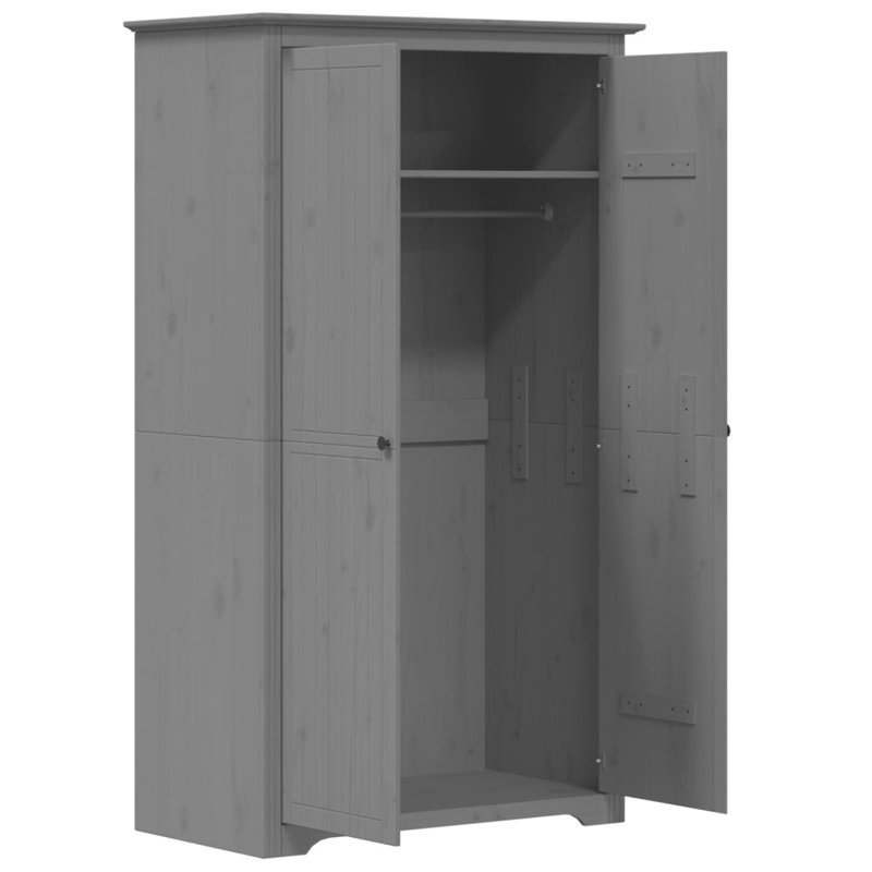 Douberly Wardrobe Closet Clothes Storage Organiser 99x53,5x173 cm, Grey