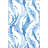 Blue Leaf Grain Patterned Woven Base Decorative Washable Rug-539438319