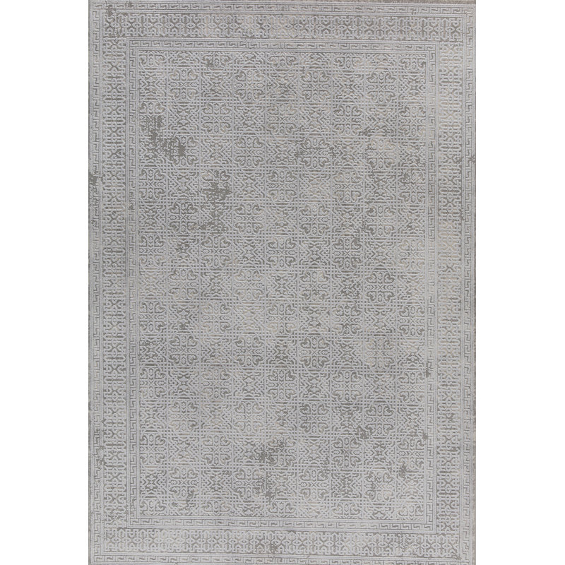 Brinkerhoff Abstract Indoor Rug, Rectangle 6'7" x 9'6"