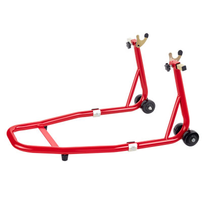 Supports de levage universels pour moto, capacité de levage de roue avant et arrière de 900 lb avec bobine pivotante réglable U + L, support de moto robuste compatible avec les modèles bmw, suzuki, yama, honda, kawasaki