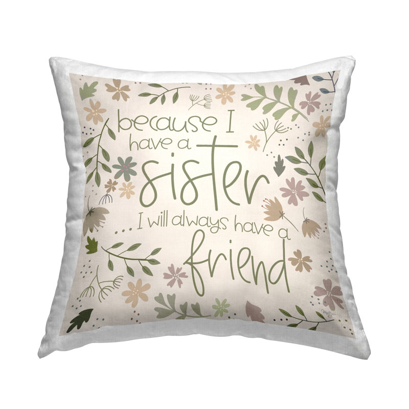 Floral Throw Pillow