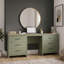 Limestone Wide 6 Drawer Dressing Table-1093078400