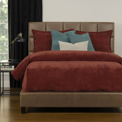 Mixology Velvet Bed Cap Comforter Set with Sewn Corners