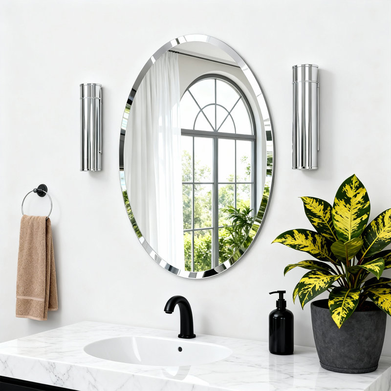 Miroir de salle de bain Annabellee, 23,8 po x 17,8 po
