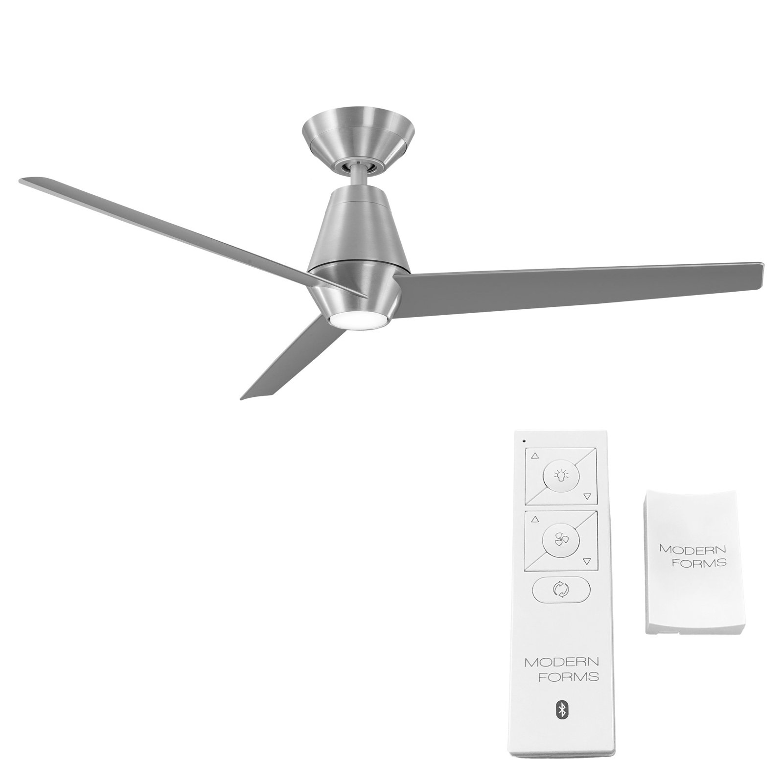 52" Smart Ceiling Fan with LED Light Kit, 3000K, Brushed Aluminum