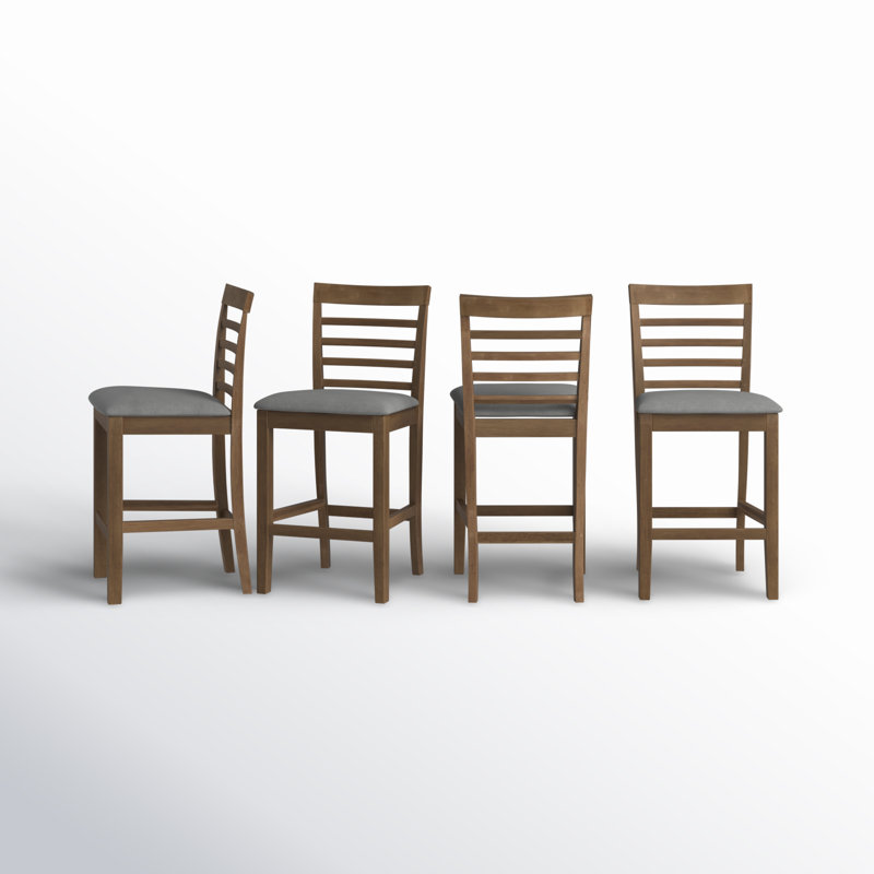 Chaise de comptoir Ance (ensemble de 4), Brun