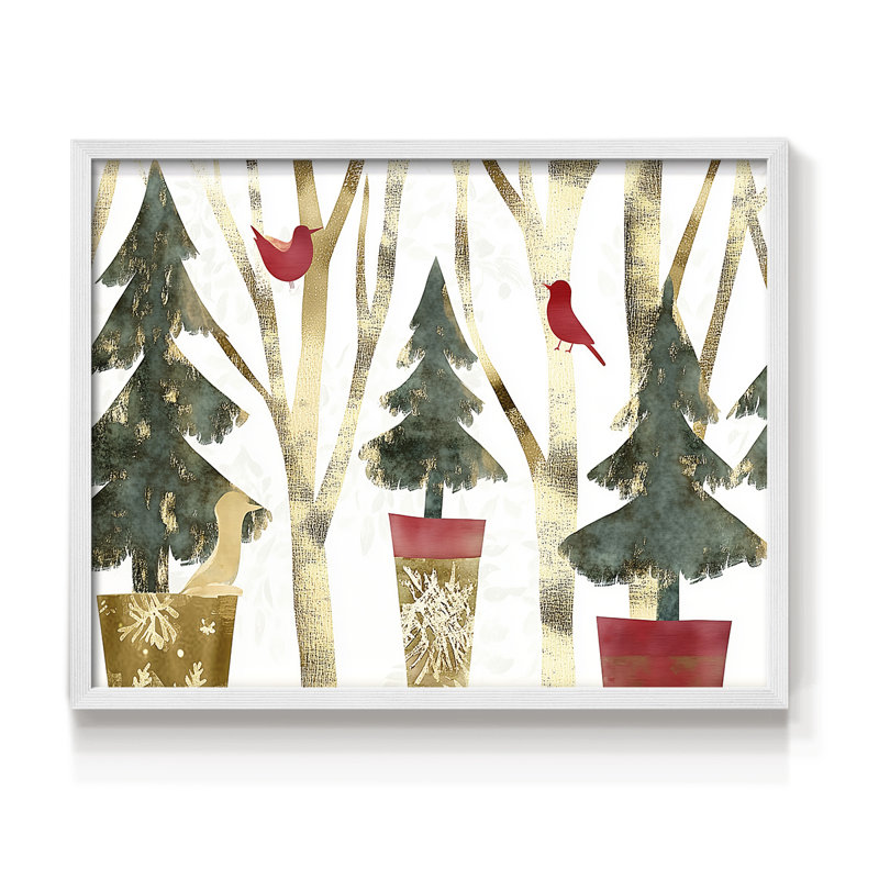 «Chirstmas Art» - Dxlviii - reproduction encadrée, H 8 po x l 10 po, Blanc