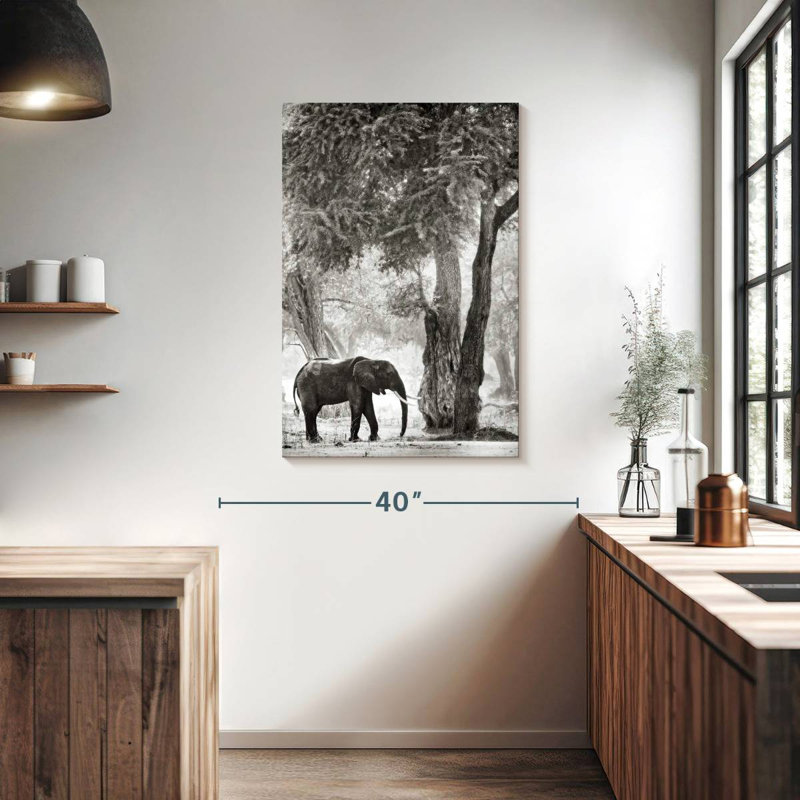 Brampt Wandering Elephant, 39" H x 26" W
