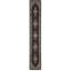 Hand-Knotted High-Quality Black and Cream Runner