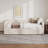 Chenille Upholstered Extendable Daybed Frame with Trundle，Storage Drawers-199816276