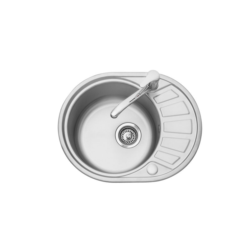 Axel single bowl reversible sink