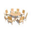 Outdoor 3 - Piece Teak Dining Set