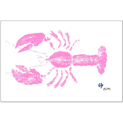 Napperon rose homard - ensemble de 10 décorations de bord de mer vives