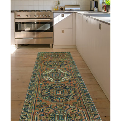 Beke One-of-a-Kind 3'1" X 10'11" 1980s Runner Wool Area Rug