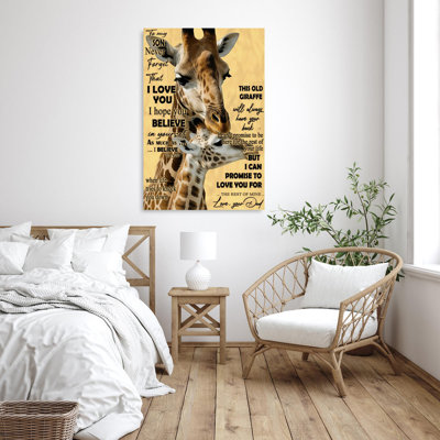 " Giraffe To My Son Love Your Dad "