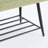 Vintage Tuft Nailhead Shoe Bench, Storage Shelf, Upholstered Entry Bench-959906826