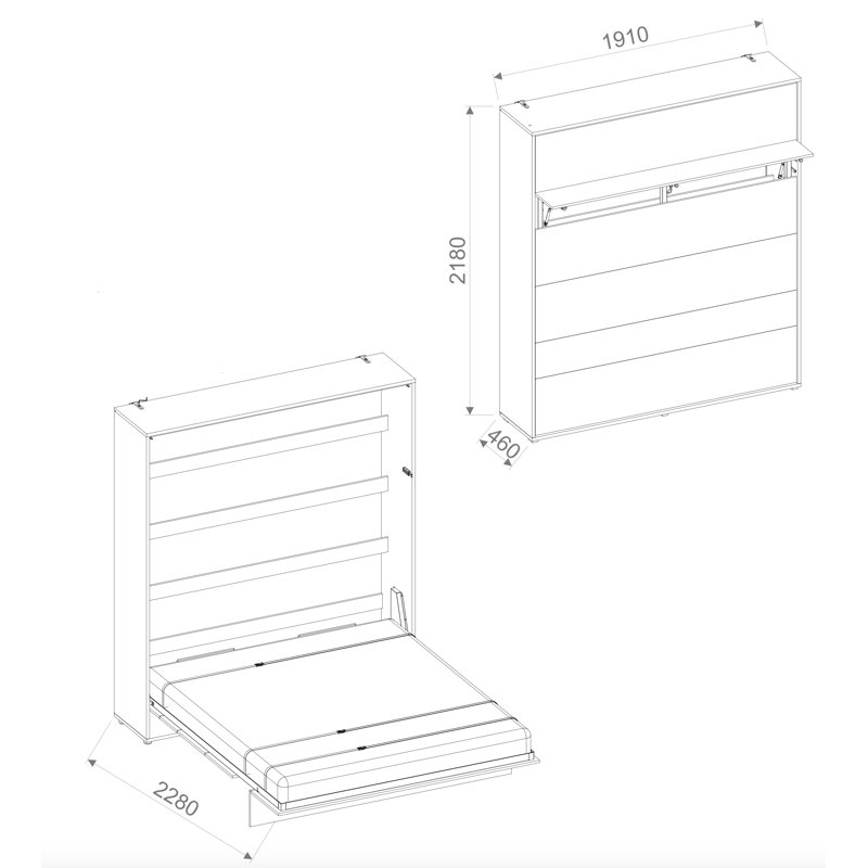 Imen Daybed, White Matt